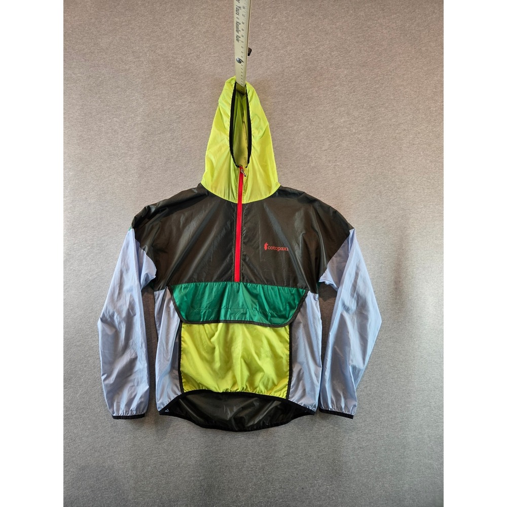 Cotopaxi Teca Technical Windbreaker Womens Small Colorblock Half Zip Hooded
